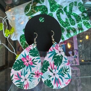 Floral Teardrop Earrings